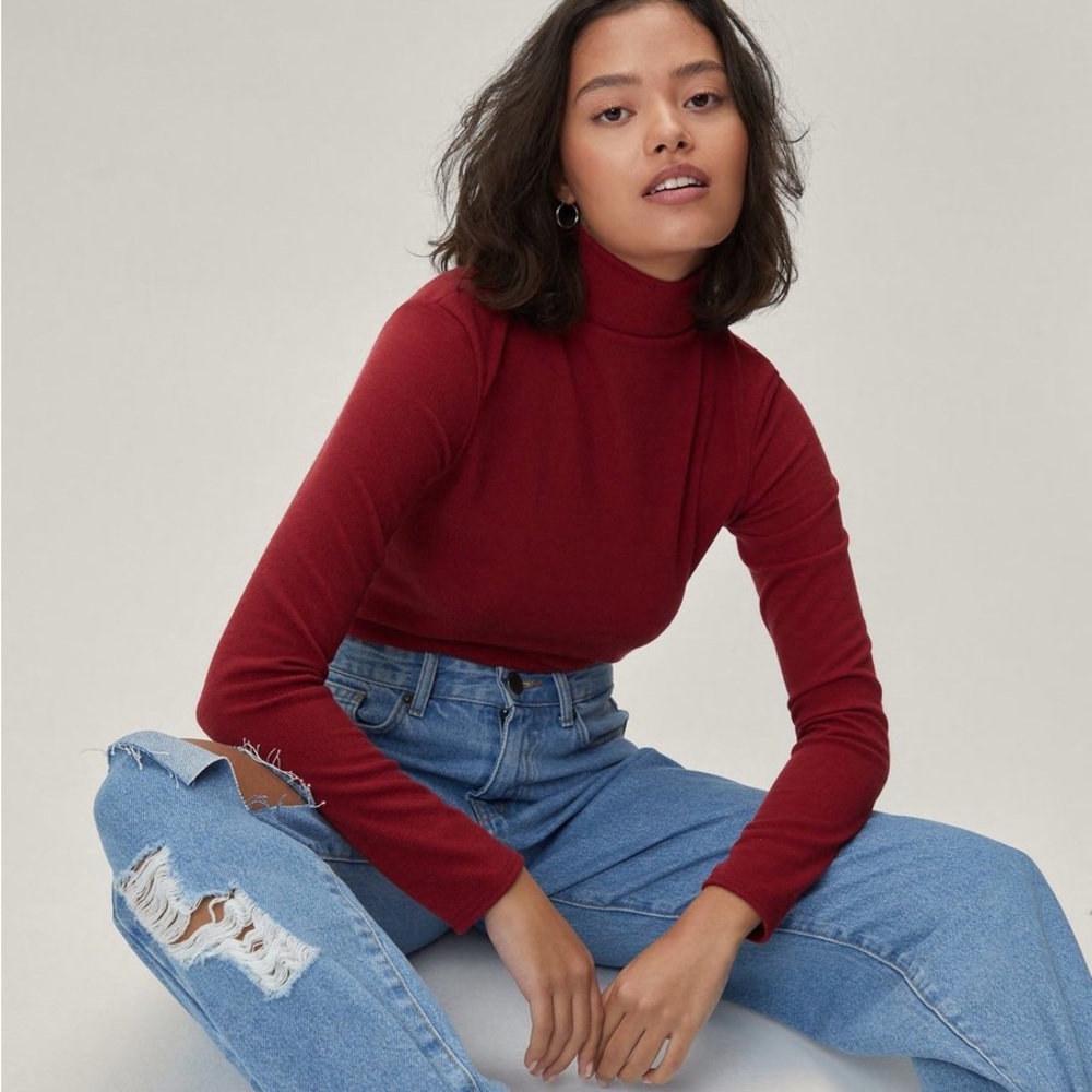 Turtleneck Long Sleeve Top
